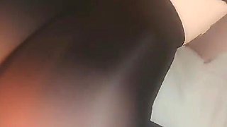 Gorgeous Black Shiny Pantyhose, Orgasms and Wet Pussy, I Know How to Enjoy Myself!