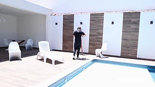 Behind the Scene from Brazilian super cute teen Lua Sophia doing