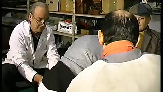 Double Penetration and Sperm Shower in the Garage!