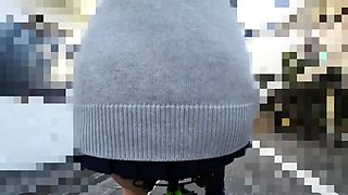 Japanese schoolgirl upskirt in public part5