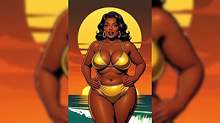 Bold Black Woman Animated to Tease
