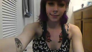 Tattooed emo: Blowjob, Amateur  Cam Porn