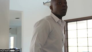 Interracial Blonde Petite’s Missionary Bliss Enticing Dance