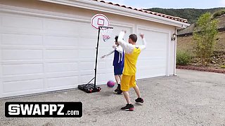 Swappz - mvp stepmothers beat their stepsons in basketball and then beat their penises