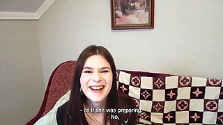 Dude tricks a cute teen into shooting porn flick with hard banging