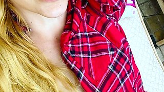 Small titted brunette amateur anal nailed at home