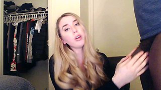 Blonde teen loves his big cock