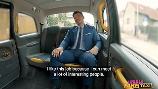Antonia Sainz Suits Up for a Wild Taxi Encounter