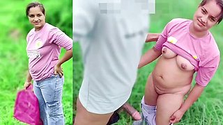 First Time Sex - Desi College Girl Fucked Hard in Jungle by Big Cock Boy (Hindi Audio)
