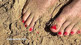 Foot Worship on the Beach. Summer Holiday in South Africa Part 2