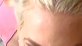 Blonde Bimbo in Spit Slap Throat - Deep Throat, Face Fuck, Spit