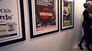 Blonde horny chicks play her big boobs