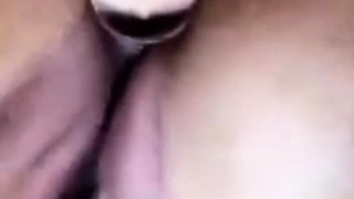 Close up solo beauty toying ass