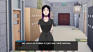 Anime girl Misskitty2k enjoys passionate kisses and steamy hentai action