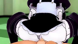 Sex with a Maid Bot in the Hallway - 3D Hentai