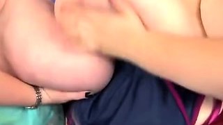 Lesbian big boob MILF Leya Faclon