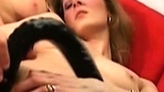 Innocent Busty blonde fingering and toying pussy