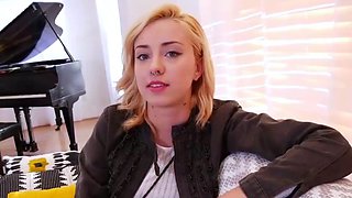 Smoking hot blonde is ready to do porn