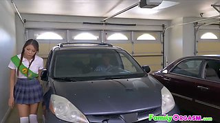 Familyorgasm - l. oriental daughter-in-law in uniform