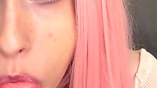 Bratty Bubblegum Slut Blowing Bubbles