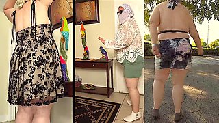 Sexy grandma Jamdown26 shows off her legs in high heels