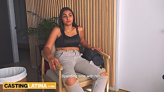 Charming amateurs hispanic banged for a job