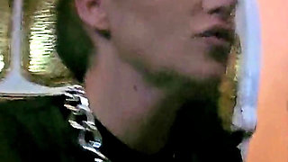 Stina Stone Femdom Feetworship Dirty Smelly Socks Barefeet by German Mistress in Leather Gloves