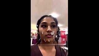 Real homemade amateur facial cumshot