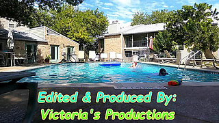 BBW Nurse Vicki Play Time in the Pool with Handsome Harry