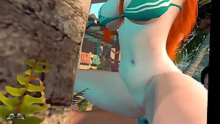 Nami gets wild at the beach - Hot 3D Hentai Fuck with Big Tits & Anal