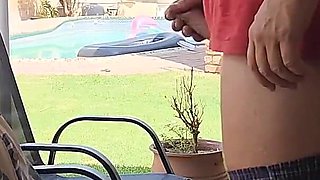 MILF Sucks My Dick After Helping Her with Her Swimming Pool