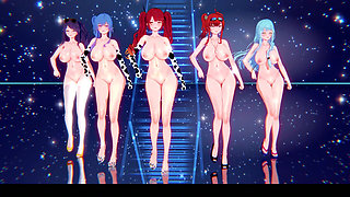 [MMD] Collapse Iron Multi-person naked dance