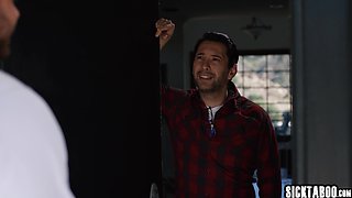 Seductive teenage fucks stepdad and teacher