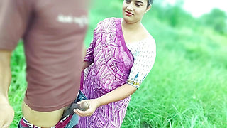 Desi Village bhabhi enjoy early morning sex with her Devar in jungle, outdoor Jungle Sex