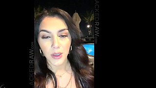 Sexy Buxom Brunette Italian Vlogger Valentina Nappi Enjoys Massive BBC In Front Of Her Phone Camera