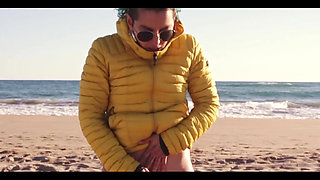 Beach Masturbation