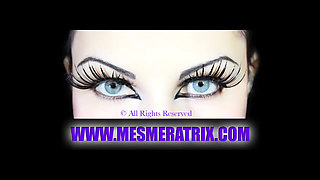 Latex femdom girl punishing her slave hard