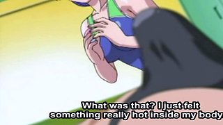 Busty Hentai Slut Seduces Young Boy at Public Pool