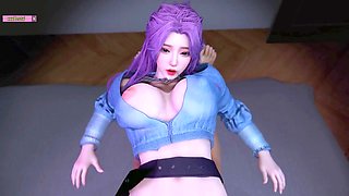Asian MILF in a wild 3D animated sex scene
