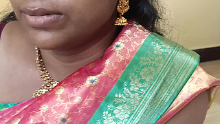 Saree wear house wife