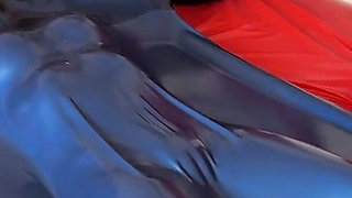 Two Latex Goddesses, Latex Outfits, Sweat, Latex Vacuum Bed
