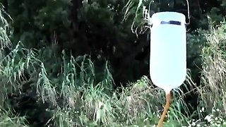 Asian Huge buttolug enema
