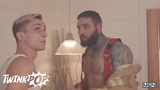 Theo Brady Rides Firefighter Tony DAngelos Big Pole Then Takes A Creampie In His Ass - TWINKPOP