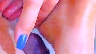 Oil Massage Ends with a Creamy Footjob and Nails Creampie