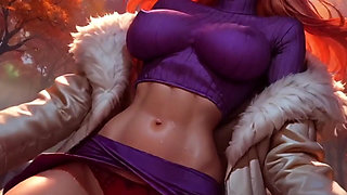 Sexy Dance with Big Boobs and Cameltoe Pussy Panties