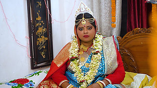 Desi Newly Married Husband Wife Hardcore Fuck at First Night