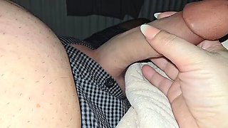 Step Mom Roxy BigTits1 Jerks Step Son's Huge Cock - Handjob Fun