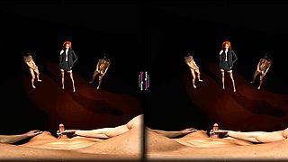 Three Men, One Redhead - Amber