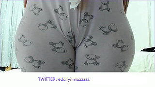 Camel Toe in Pajamas Close up
