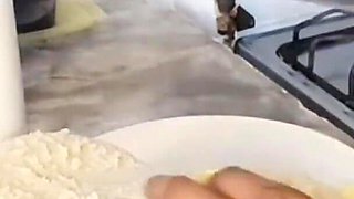 Big Ass Latina Girl Makes Food and Twerks in the Kitchen